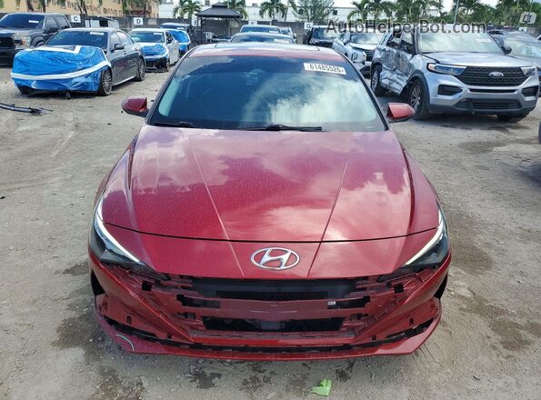 KMHLP4AG5PU583935 2023 HYUNDAI ELANTRA Red წინა ხედი
