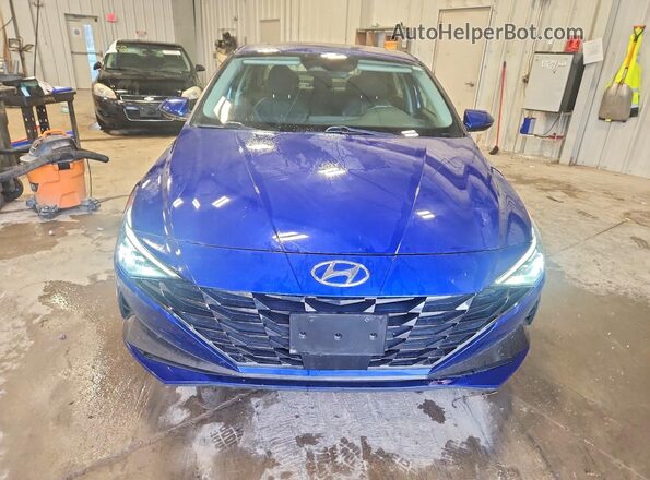 KMHLP4AG8MU197232 2021 HYUNDAI ELANTRA Blue წინა ხედი