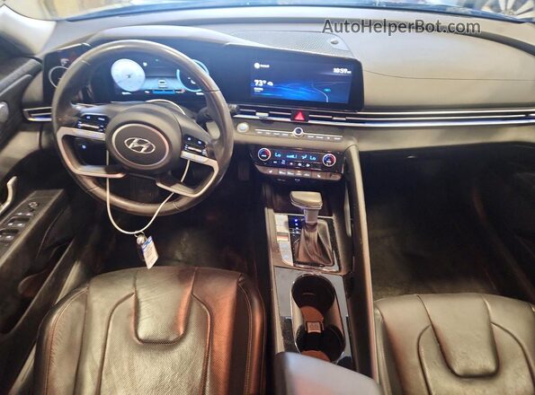 KMHLP4AG8MU197232 2021 HYUNDAI ELANTRA Blue წინა პანელის ხედი