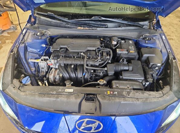 KMHLP4AG8MU197232 2021 HYUNDAI ELANTRA Blue უკანა სალონის ხედი