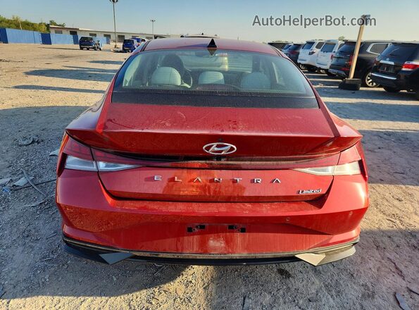 KMHLP4AG9MU170752 2021 HYUNDAI ELANTRA Красный Вид сзади