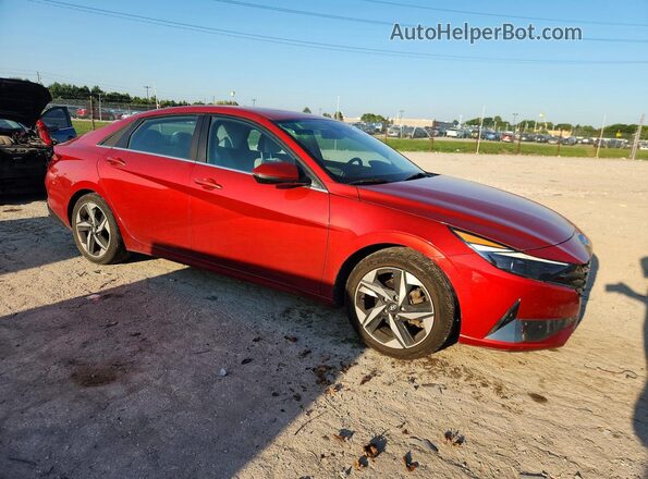 KMHLP4AG9MU170752 2021 HYUNDAI ELANTRA Красный Передняя правая четверть