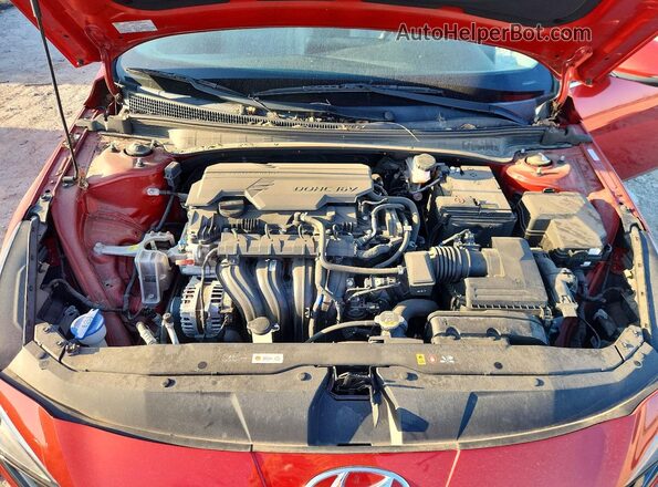 KMHLP4AG9MU170752 2021 HYUNDAI ELANTRA Красный Вид задней части салона