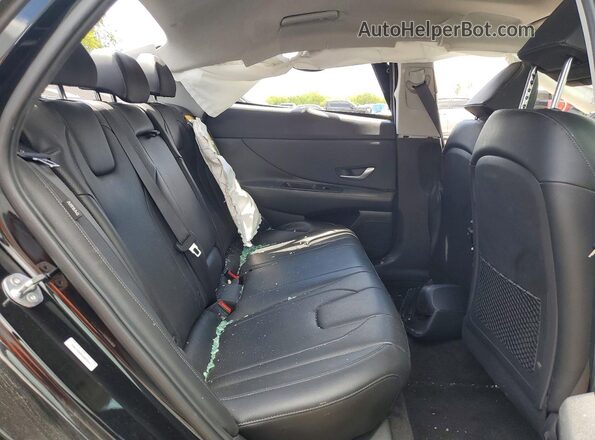 KMHLP4DG0SU869552 2025 HYUNDAI ELANTRA Black უკანა სავარძლების ხედი