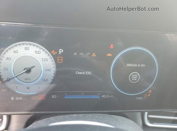 KMHLP4DG2TU108829 2026 HYUNDAI ELANTRA Charcoal Instrument cluster view