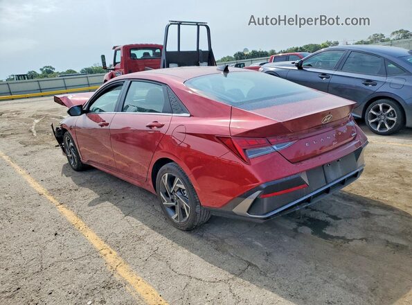 KMHLP4DG4SU005717 2025 HYUNDAI ELANTRA Red Հետևի ձախ