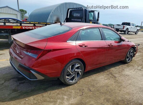 KMHLP4DG4SU005717 2025 HYUNDAI ELANTRA Red Հետևի աջ