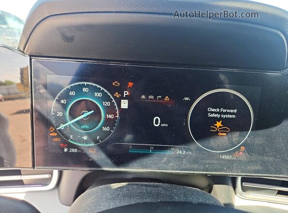 KMHLP4DG9RU832154 2024 HYUNDAI ELANTRA White Vista del cuadro de instrumentos