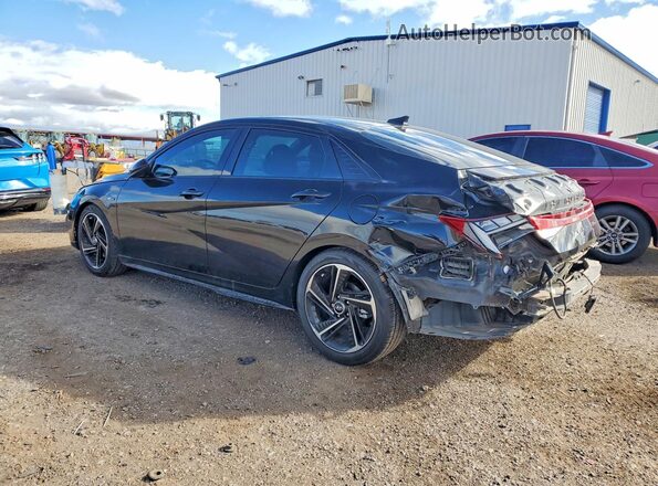 KMHLR4AF0PU372210 2023 HYUNDAI ELANTRA Black Задня ліва чверть
