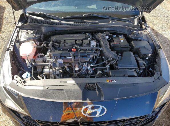 KMHLR4AF0PU372210 2023 HYUNDAI ELANTRA Black Вид задньої частини салону