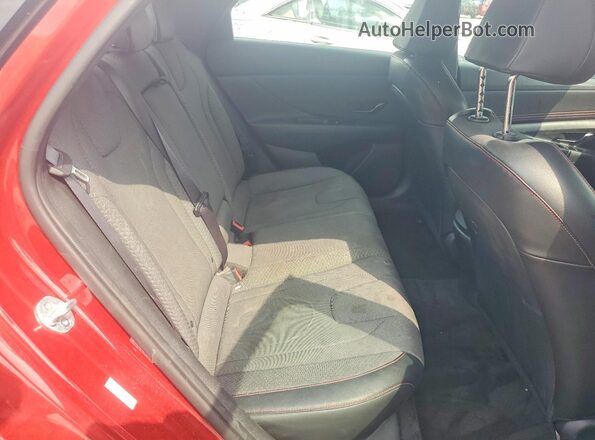 KMHLR4AF0PU593032 2023 HYUNDAI ELANTRA Red უკანა სავარძლების ხედი