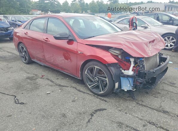 KMHLR4AF0PU593032 2023 HYUNDAI ELANTRA Red წინა მარჯვენა