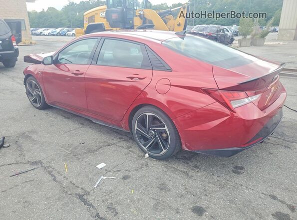 KMHLR4AF0PU593032 2023 HYUNDAI ELANTRA Red უკანა მარცხენა