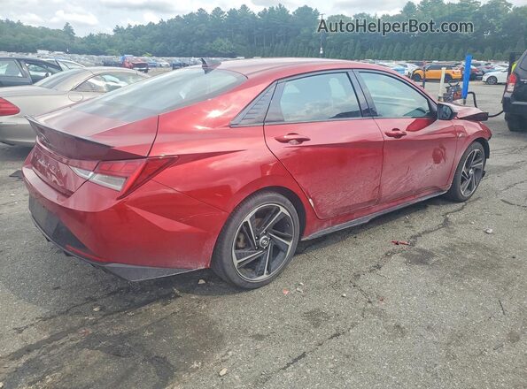 KMHLR4AF0PU593032 2023 HYUNDAI ELANTRA Red უკანა მარჯვენა
