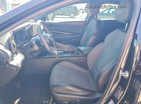KMHLR4AF6PU526001 2023 HYUNDAI ELANTRA Black Front interior view