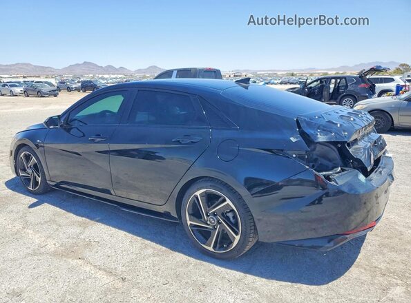 KMHLR4AF6PU526001 2023 HYUNDAI ELANTRA Black Rear left