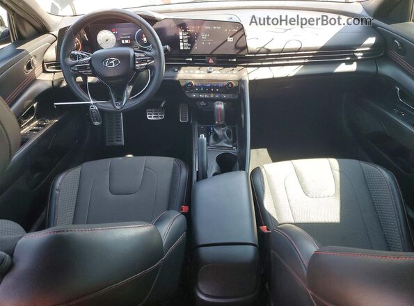 KMHLR4AF6PU526001 2023 HYUNDAI ELANTRA Black Dashboard view