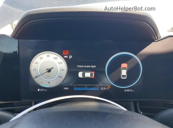 KMHLR4AF6PU526001 2023 HYUNDAI ELANTRA Black Instrument cluster view