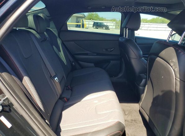 KMHLR4AF6PU526001 2023 HYUNDAI ELANTRA Black Rear seats view