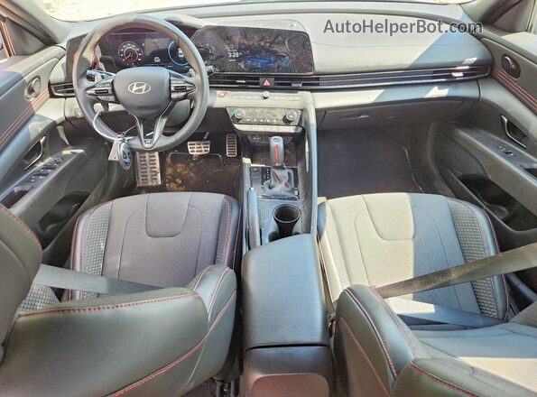 KMHLR4DF0SU061008 2025 HYUNDAI ELANTRA Белый Вид панели приборов