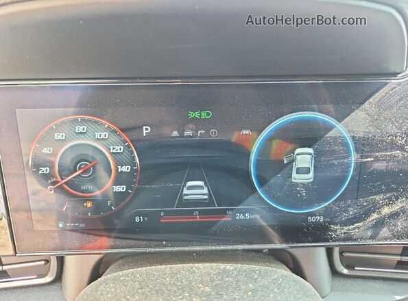 KMHLR4DF0SU061008 2025 HYUNDAI ELANTRA Белый Вид щитка приборов