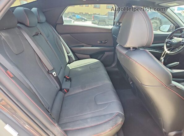 KMHLR4DF2RU743902 2024 HYUNDAI ELANTRA Gray უკანა სავარძლების ხედი