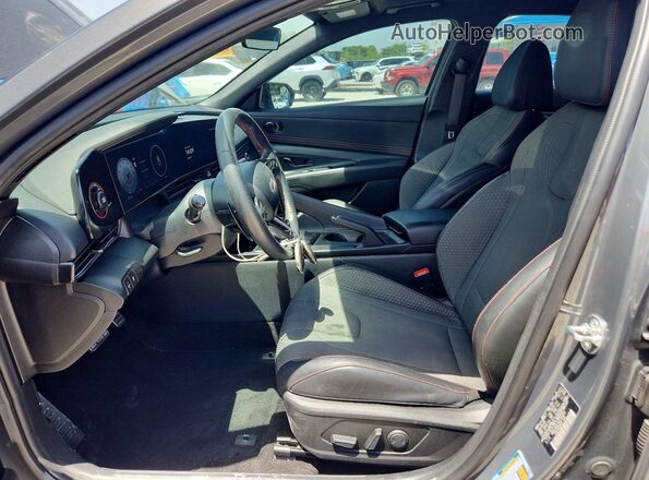 KMHLR4DF2RU743902 2024 HYUNDAI ELANTRA Gray წინა სალონის ხედი