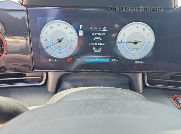 KMHLR4DF2RU743902 2024 HYUNDAI ELANTRA Gray ხელსაწყოთა პანელის ხედი