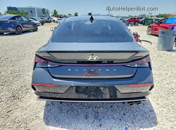 KMHLR4DF2RU743902 2024 HYUNDAI ELANTRA Gray უკანა ხედი