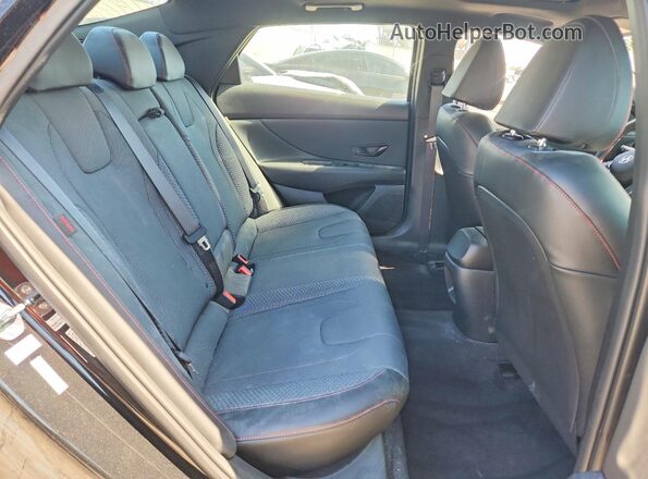 KMHLR4DF3SU866680 2025 HYUNDAI ELANTRA Black უკანა სავარძლების ხედი