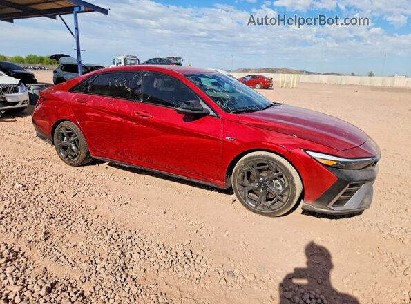 KMHLR4DF3SU904389 2025 HYUNDAI ELANTRA Красный Передняя правая четверть