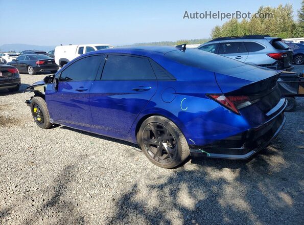 KMHLR4DF7RU768312 2024 HYUNDAI ELANTRA Синий Задняя левая четверть