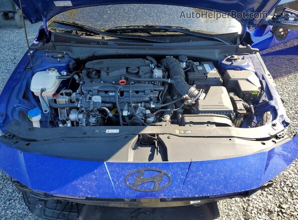 KMHLR4DF7RU768312 2024 HYUNDAI ELANTRA Синий Вид задней части салона