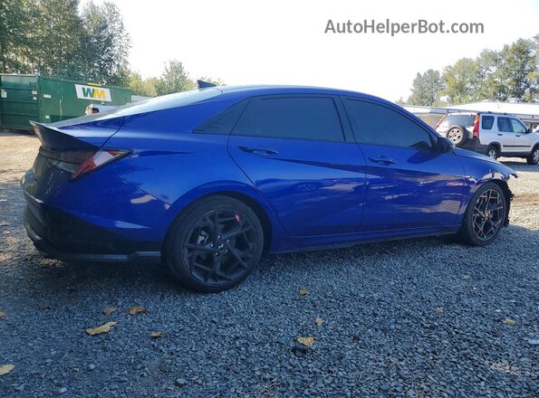 KMHLR4DF7RU768312 2024 HYUNDAI ELANTRA Синий Задняя правая четверть