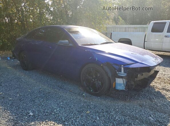 KMHLR4DF7RU768312 2024 HYUNDAI ELANTRA Синий Передняя правая четверть