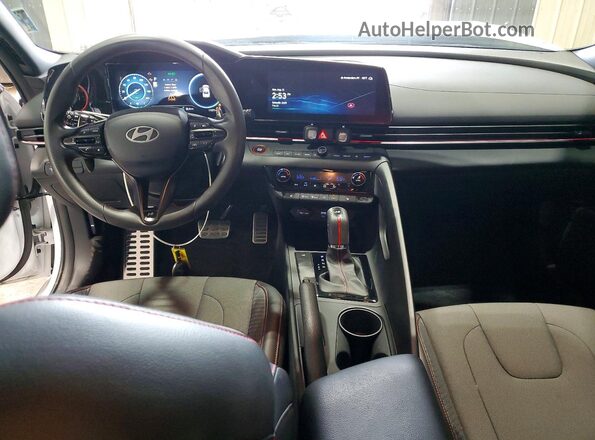 KMHLR4DFXSU965335 2025 HYUNDAI ELANTRA Белый Вид панели приборов