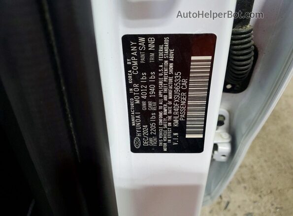 KMHLR4DFXSU965335 2025 HYUNDAI ELANTRA Белый Вид подкапотного пространства