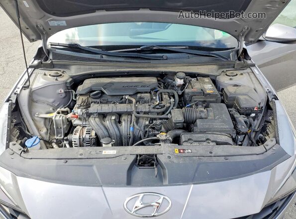 KMHLS4AG1NU342952 2022 HYUNDAI ELANTRA Gray Սալոնի հետևի տեսք