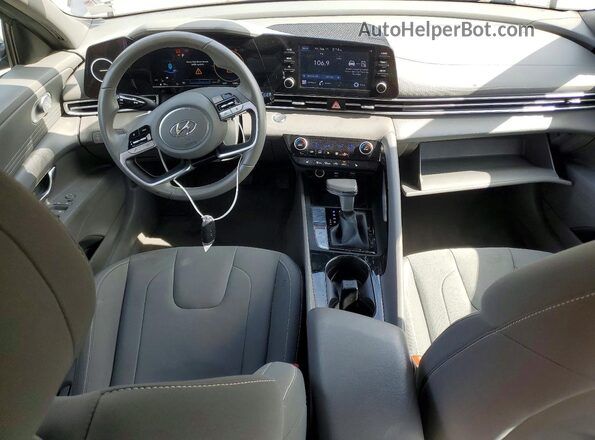 KMHLS4AG1NU342952 2022 HYUNDAI ELANTRA Gray Առջևի վահանակի տեսք