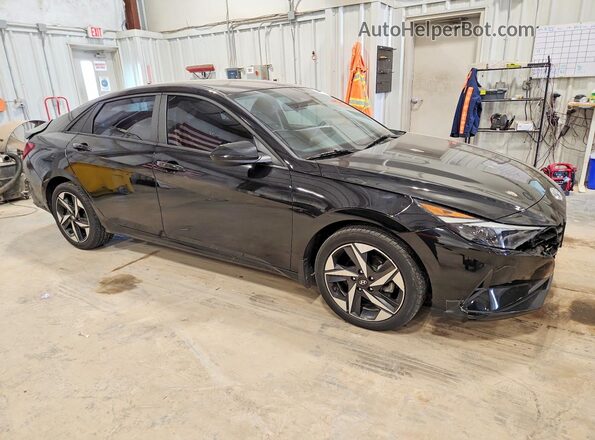 KMHLS4AG2PU422022 2023 HYUNDAI ELANTRA Black Delantero derecho