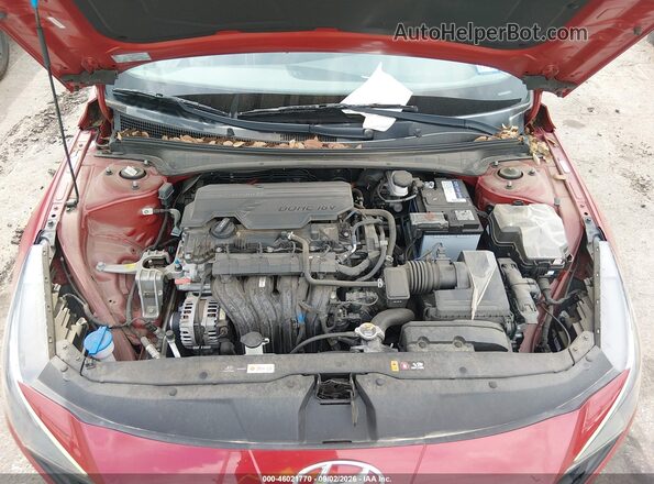 KMHLS4AG3MU212041 2021 HYUNDAI ELANTRA Red Widok z tyłu