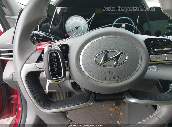 KMHLS4AG3MU212041 2021 HYUNDAI ELANTRA Red Widok deski rozdzielczej