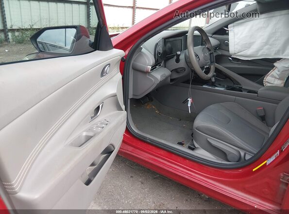 KMHLS4AG3MU212041 2021 HYUNDAI ELANTRA Red Widok wnętrza z przodu