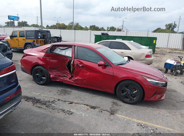 KMHLS4AG3MU212041 2021 HYUNDAI ELANTRA Red Widok wnętrza z tyłu
