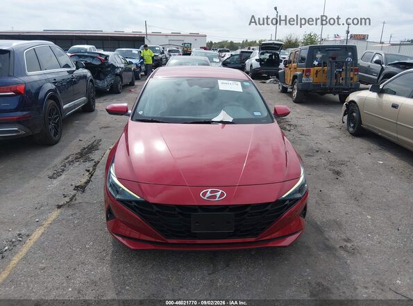 KMHLS4AG3MU212041 2021 HYUNDAI ELANTRA Red Widok zestawu wskaźników