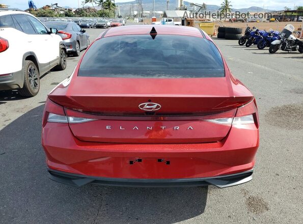 KMHLS4AG3NU312979 2022 HYUNDAI ELANTRA Red Widok z tyłu
