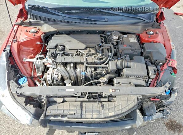 KMHLS4AG3NU312979 2022 HYUNDAI ELANTRA Red Widok wnętrza z tyłu