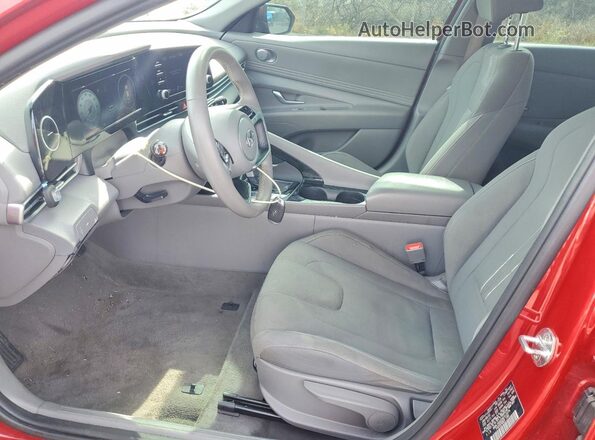KMHLS4AG3NU312979 2022 HYUNDAI ELANTRA Red Widok wnętrza z przodu