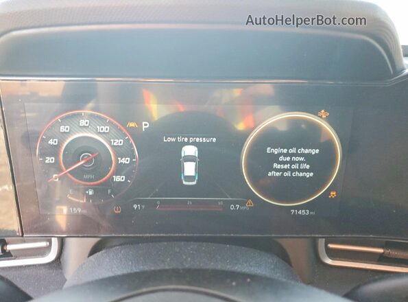 KMHLS4AG3PU610922 2023 HYUNDAI ELANTRA Gray Вид щитка приладів