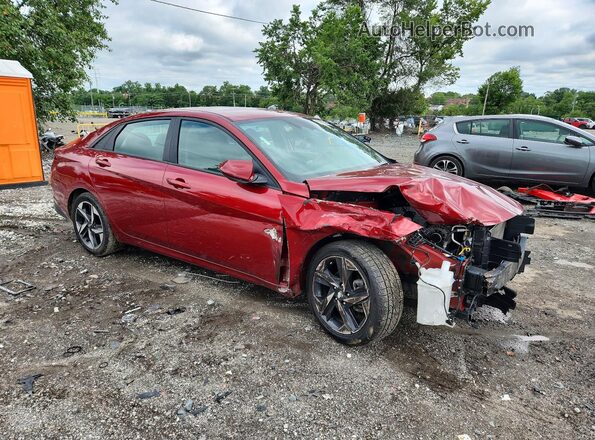 KMHLS4AG3PU617322 2023 HYUNDAI ELANTRA Red Przód prawy